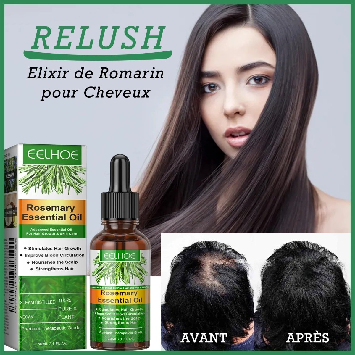 Élixir Concentré de Romarin pour Cheveux